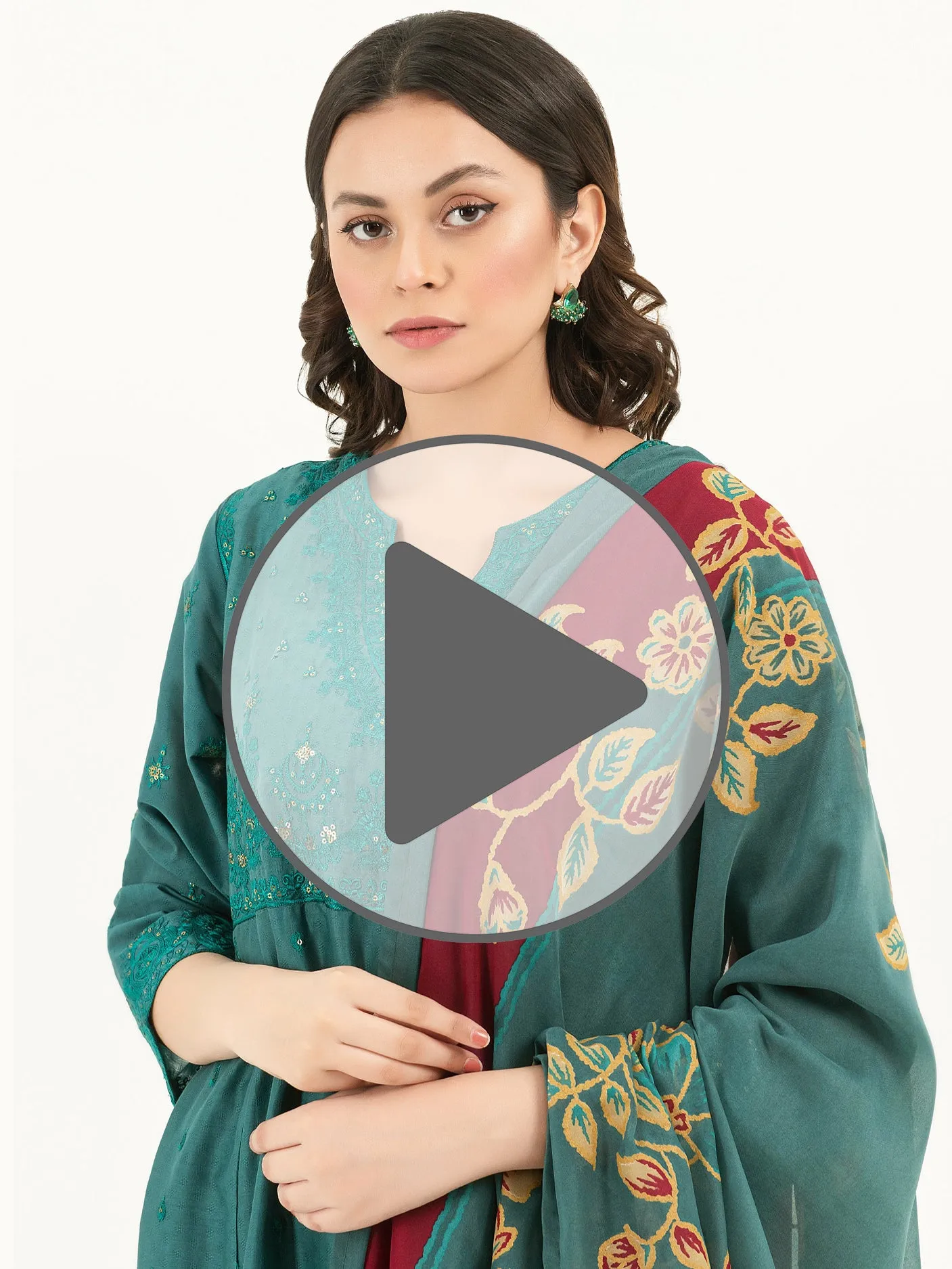 2 Piece Lawn Suit-Embroidered (Pret)