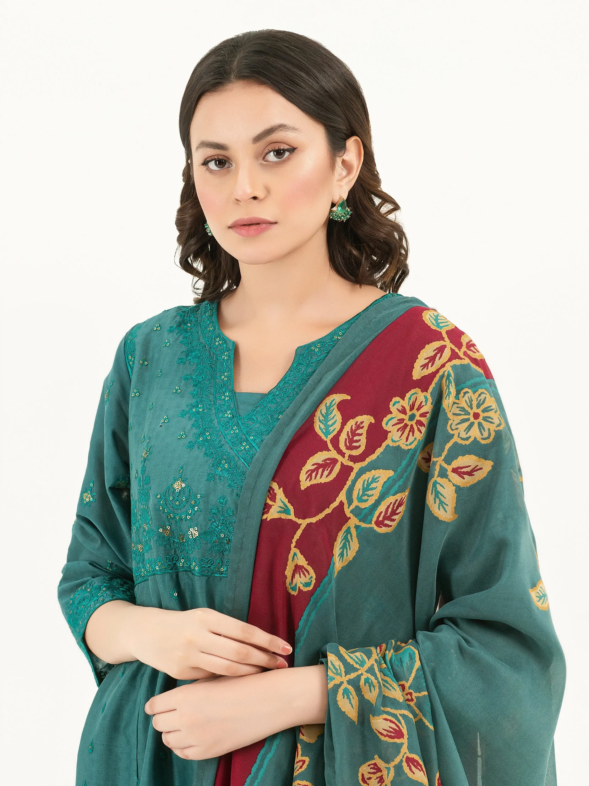 2 Piece Lawn Suit-Embroidered (Pret)