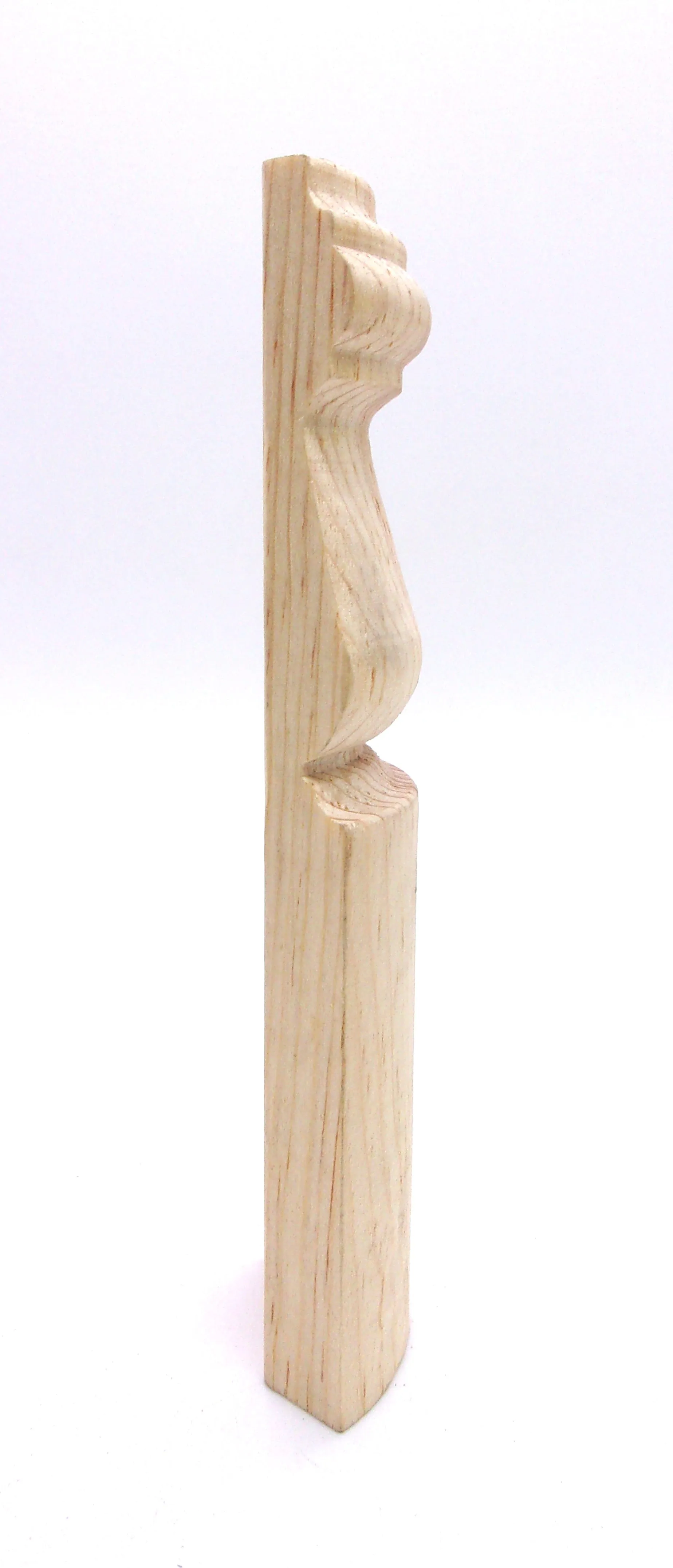 9/16x5-1/4x3/4  Raw Pine Radius Corner Block