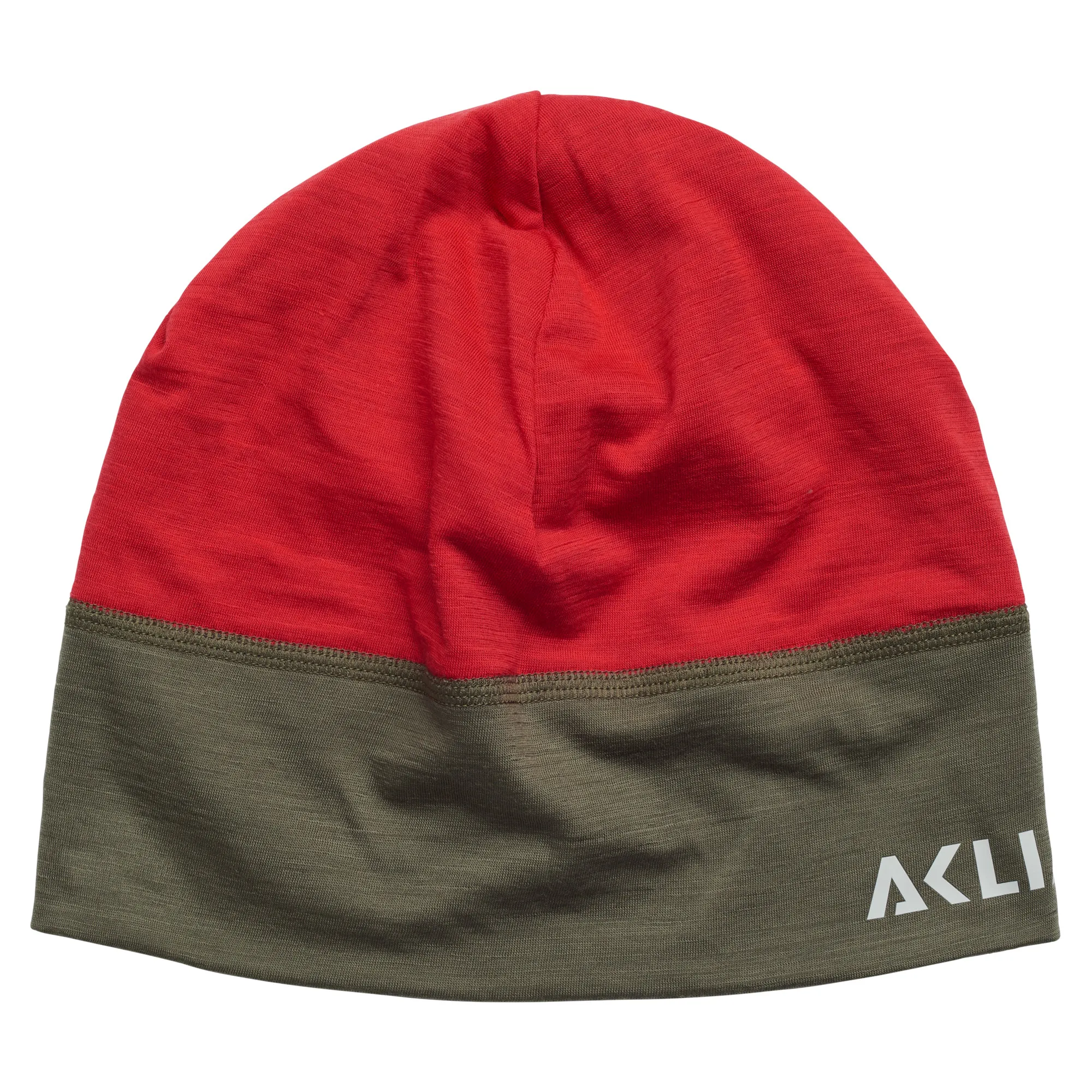 Aclima LightWool Hunting Safety Beanie High Risk Red/ Ranger Green | Buy Aclima LightWool Hunting Safety Beanie High Risk Red/ Ranger Green here | Outnorth