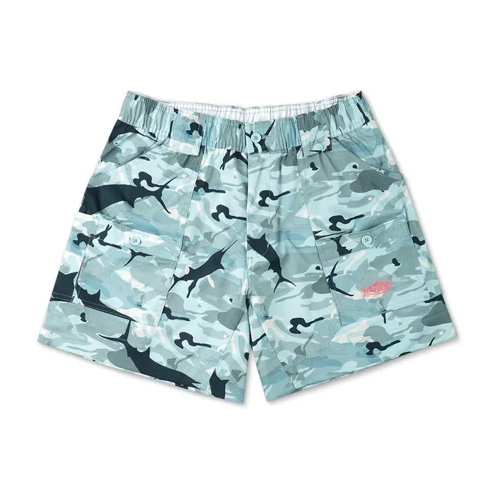 Aftco 6" Camo Original Fishing Shorts