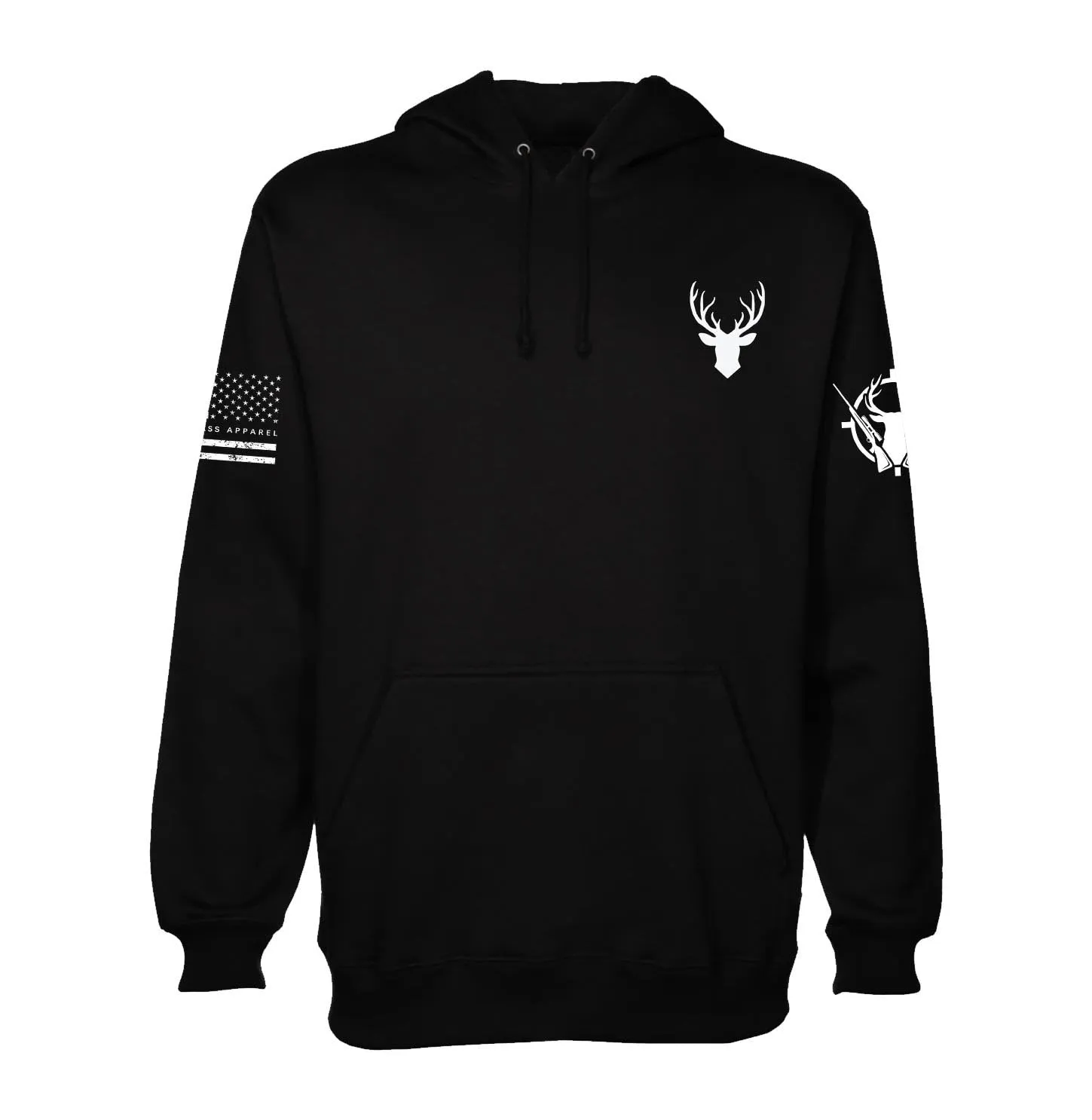 American Flag Deer Hunting Hoodie | Buck Deer Hunting | Hunter Hoodie | American Flag | Patriotic Flag | Hunting Hoodie | Unisex Hoodie