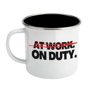 At WorkON DUTY Enamel Steel Mug 12 oz