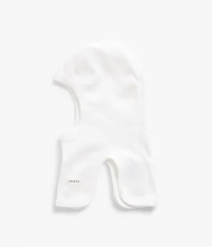 Baby white balaclava