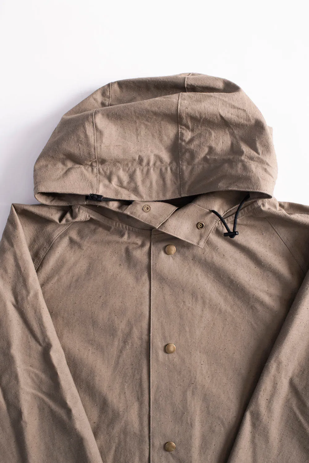 Back Nep Hoodie Coat - 38 Sepia