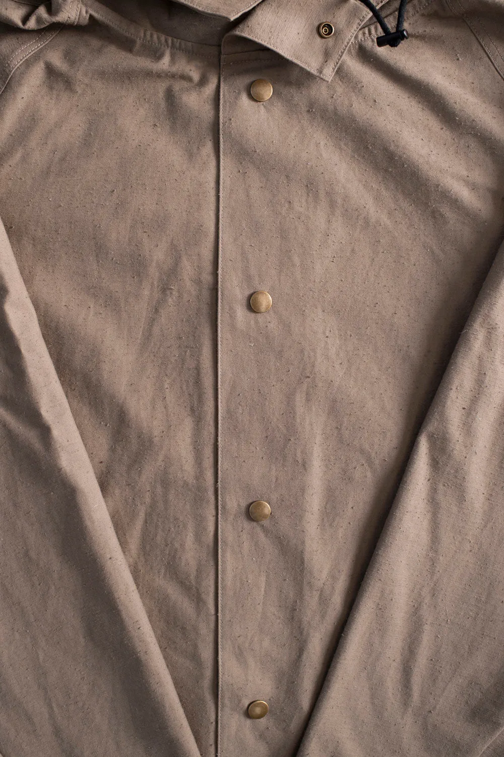Back Nep Hoodie Coat - 38 Sepia
