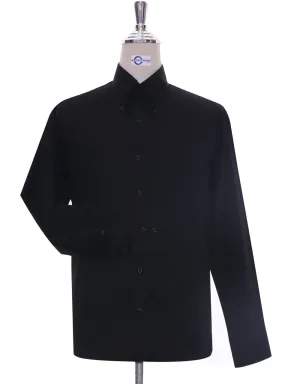Black Button Down Collar Shirt