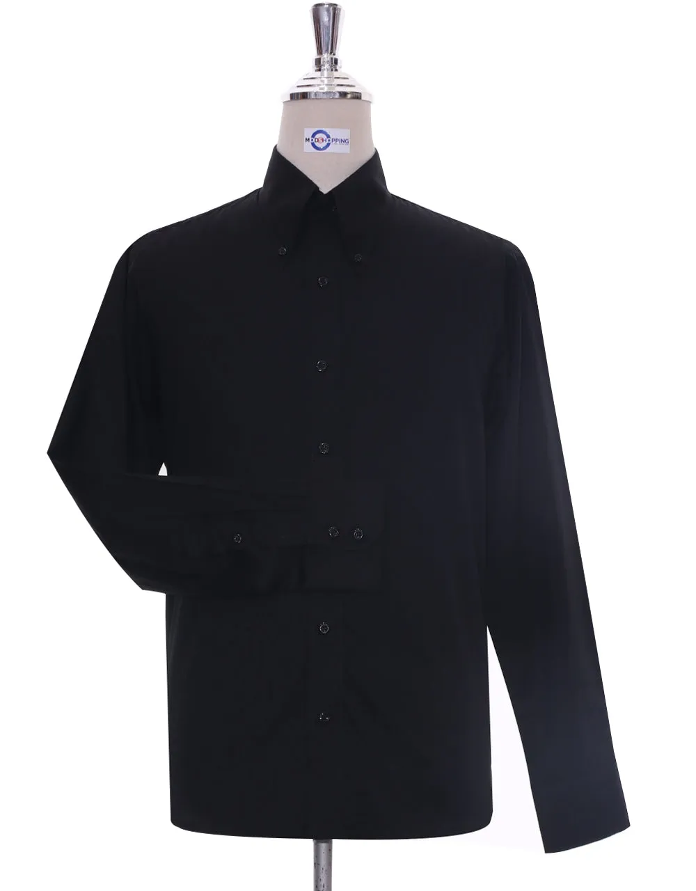 Black Button Down Collar Shirt
