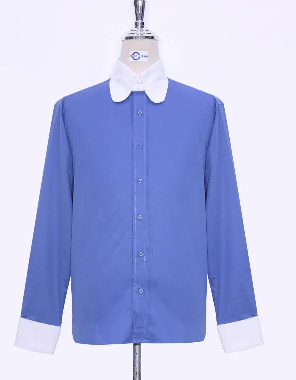 Blue Tab Collar Shirt UK