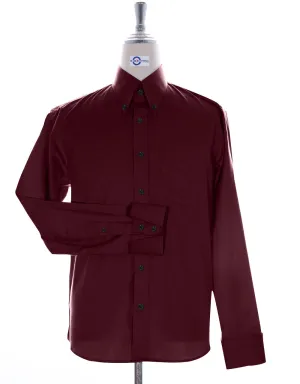 Burgundy Button Down Shirt
