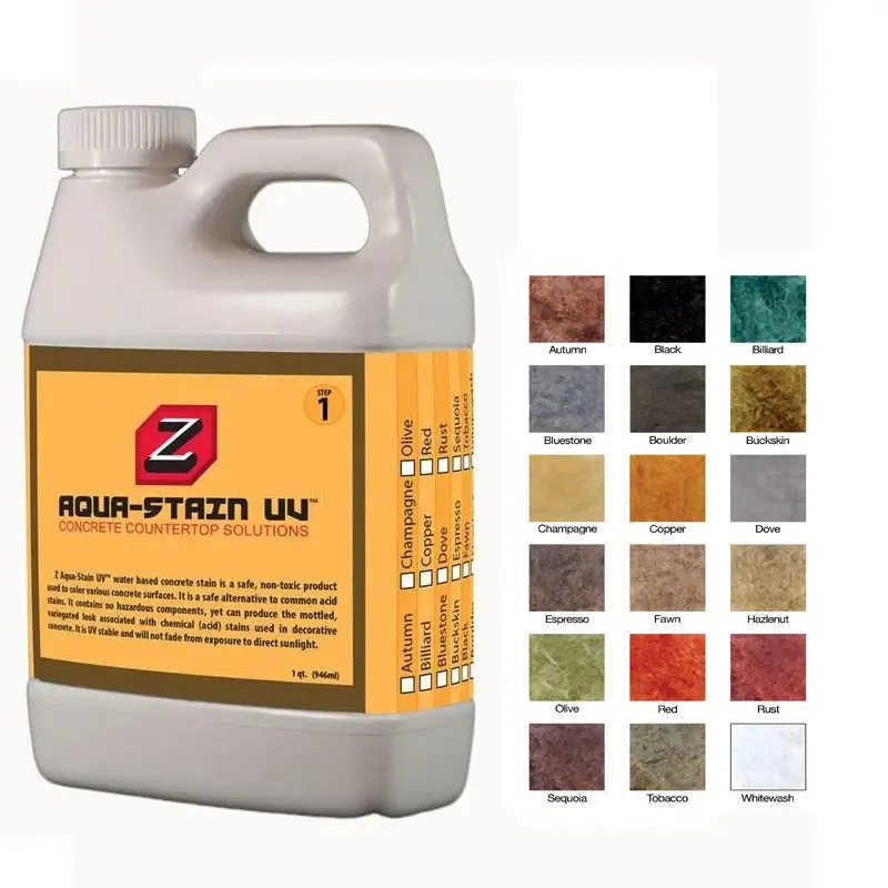 Concrete Countertop Stain Z Aqua-Stain UV