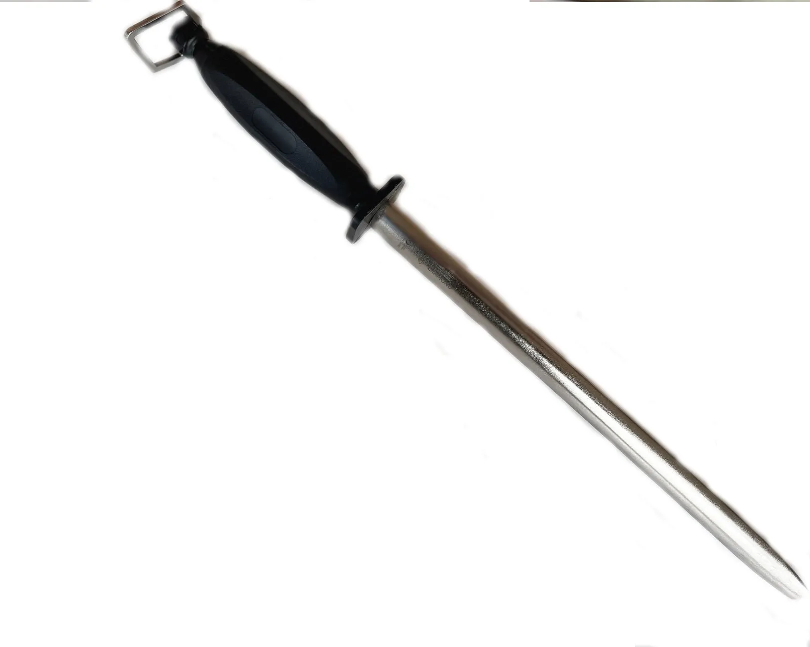 Eggington Professional Diamond Sharpening Steel 12" with Black Handle