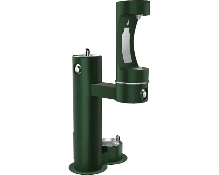 Elkay LK4420BF1LDBFRK | Freestanding Bottle Filling Station | Filterless, Non-refrigerated, Freeze-resistant, Includes a Dog-bowl / Pet fountain
