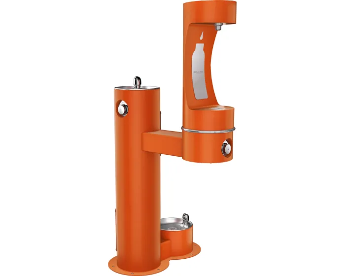 Elkay LK4420BF1LDBFRK | Freestanding Bottle Filling Station | Filterless, Non-refrigerated, Freeze-resistant, Includes a Dog-bowl / Pet fountain