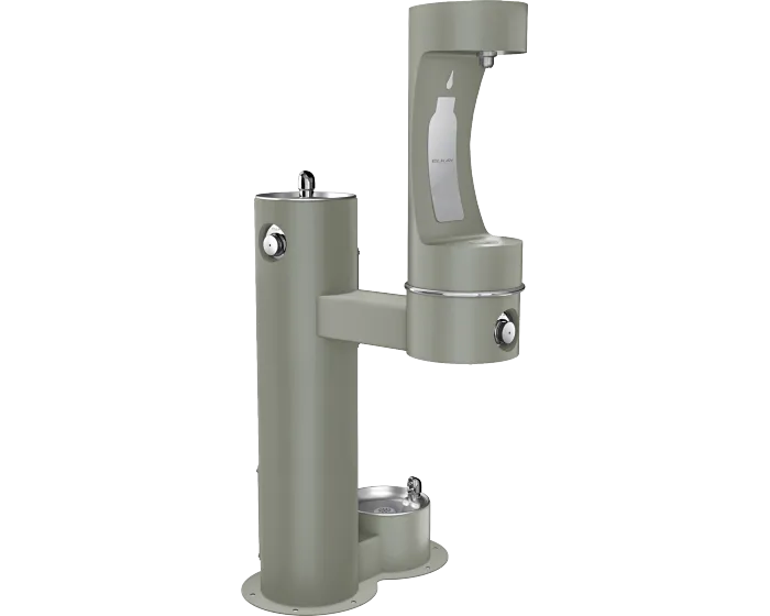 Elkay LK4420BF1LDBFRK | Freestanding Bottle Filling Station | Filterless, Non-refrigerated, Freeze-resistant, Includes a Dog-bowl / Pet fountain