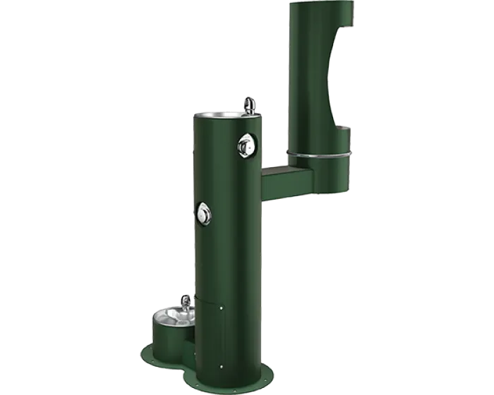 Elkay LK4420BF1LDBFRK | Freestanding Bottle Filling Station | Filterless, Non-refrigerated, Freeze-resistant, Includes a Dog-bowl / Pet fountain