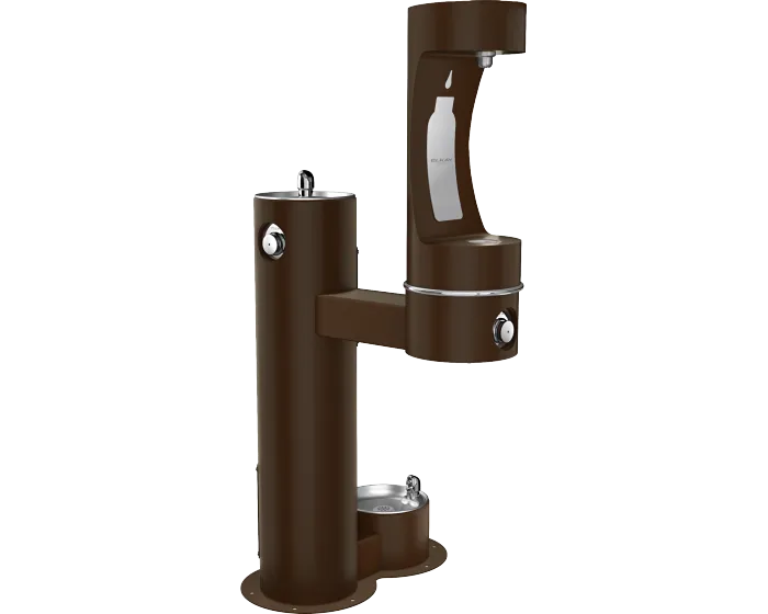Elkay LK4420BF1LDBFRK | Freestanding Bottle Filling Station | Filterless, Non-refrigerated, Freeze-resistant, Includes a Dog-bowl / Pet fountain