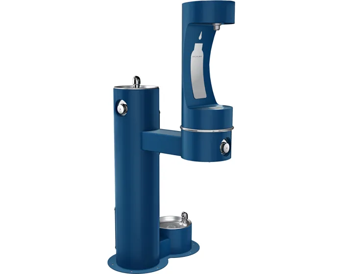 Elkay LK4420BF1LDBFRK | Freestanding Bottle Filling Station | Filterless, Non-refrigerated, Freeze-resistant, Includes a Dog-bowl / Pet fountain