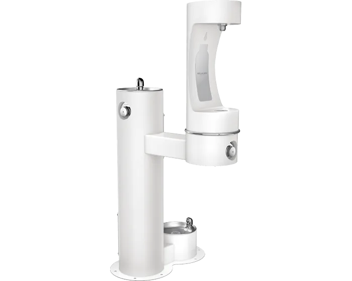 Elkay LK4420BF1LDBFRK | Freestanding Bottle Filling Station | Filterless, Non-refrigerated, Freeze-resistant, Includes a Dog-bowl / Pet fountain