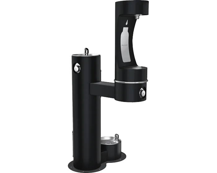 Elkay LK4420BF1LDBFRK | Freestanding Bottle Filling Station | Filterless, Non-refrigerated, Freeze-resistant, Includes a Dog-bowl / Pet fountain