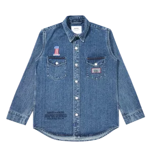 GENESIS Denim Western Shirt [Washed Blue]