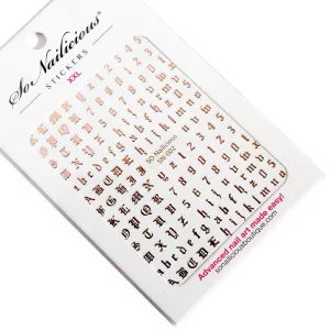 Gothic Letter Stickers - 002 XXL - 5 Colours