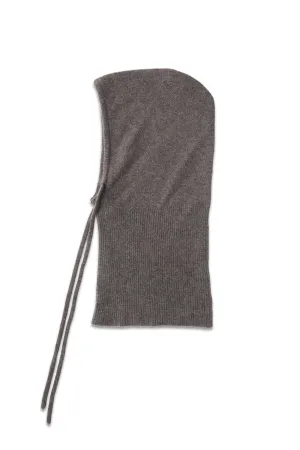 Grey Knitted Cashmere Balaclava