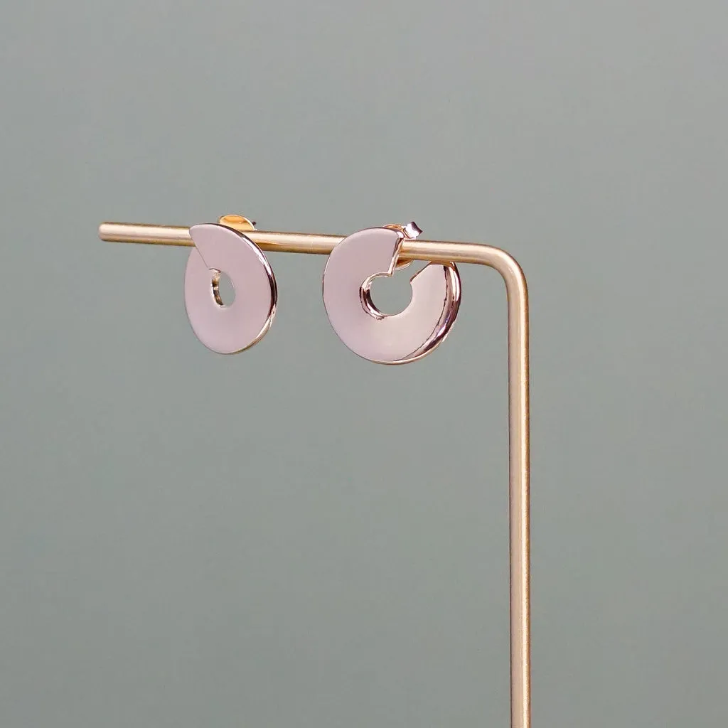 Half Circle Minimalist Earrings