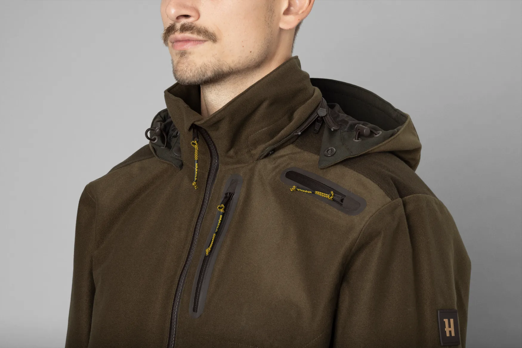 Härkila Men&#x27;s Forest Hunter Gore-Tex Jacket Hunting Green/Shadow Brown | Buy Härkila Men&#x27;s Forest Hunter Gore-Tex Jacket Hunting Green/Shadow Brown here | Outnorth