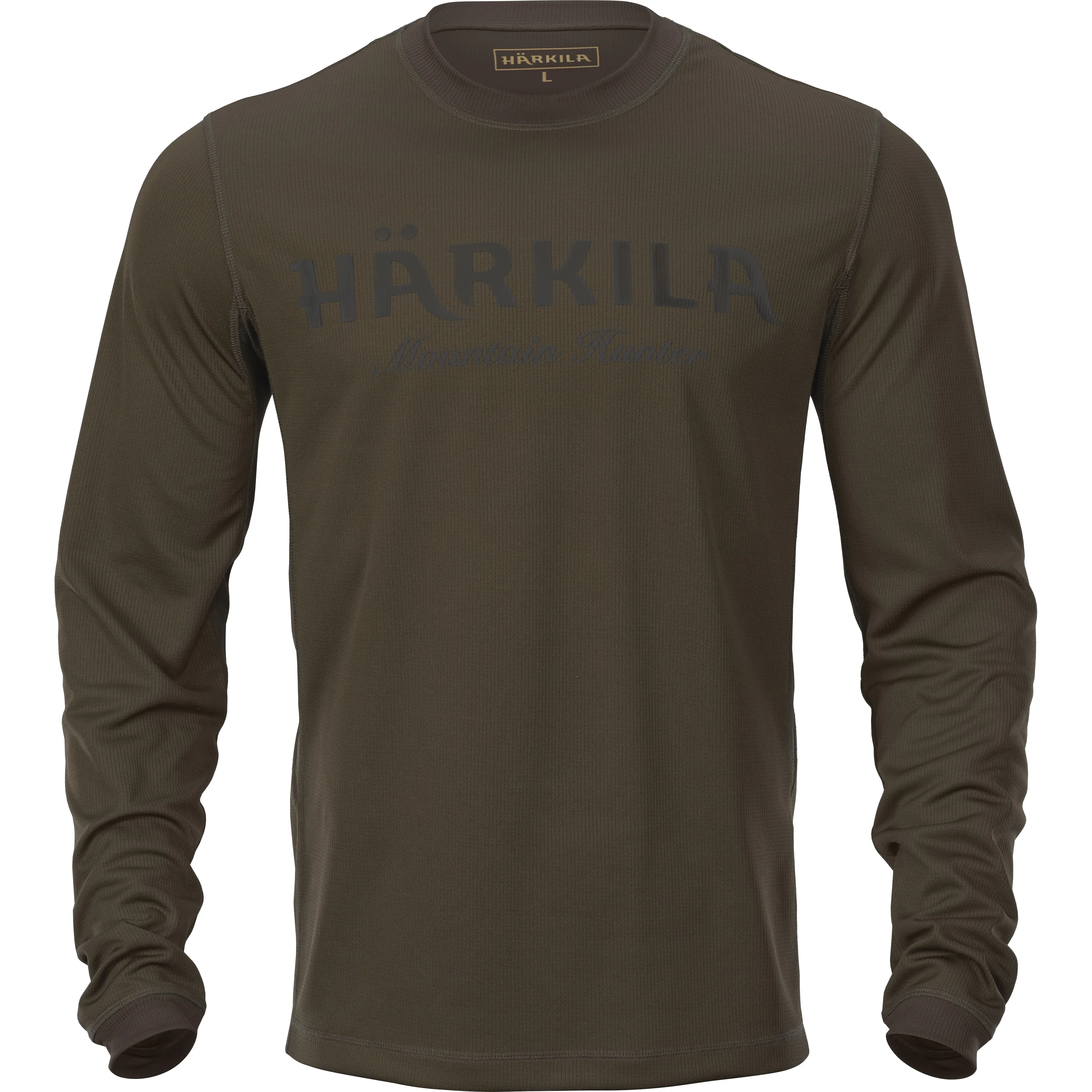Härkila Men&#x27;s Mountain Hunter L/S T-shirt Hunting Green/Shadow Brown | Buy Härkila Men&#x27;s Mountain Hunter L/S T-shirt Hunting Green/Shadow Brown here | Outnorth