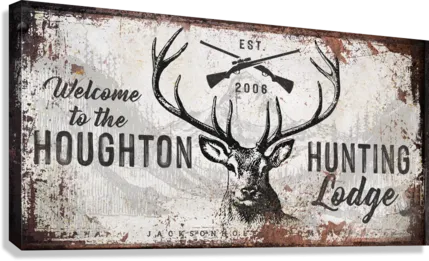 Hunting Lodge Signs - Deer Camp Signs Personalized