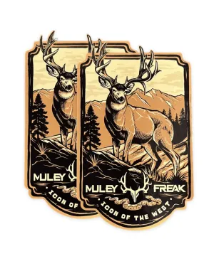 Icon Of The West Stickers - 2pk