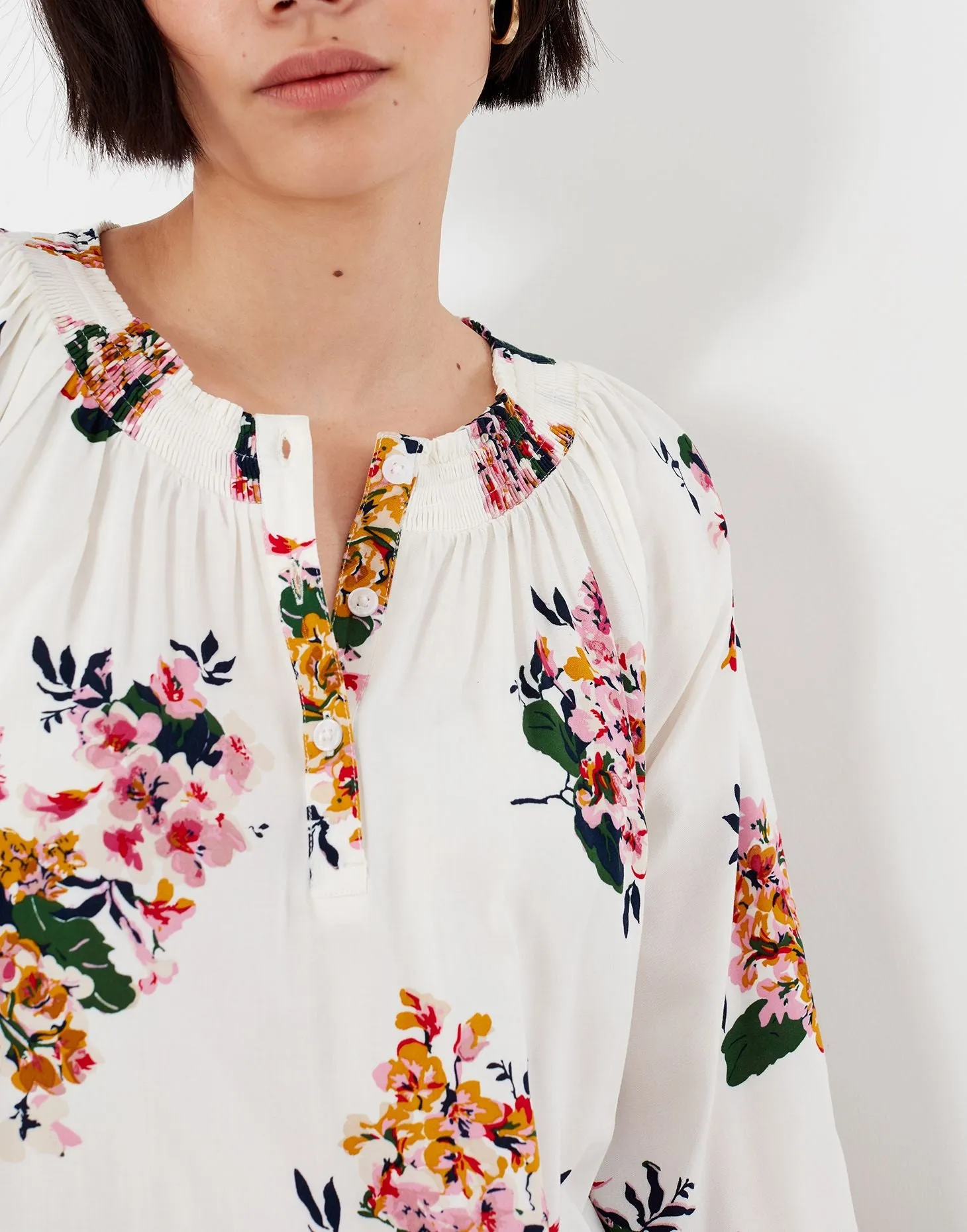 Joules | Talia Smocked Neck Popover | Women's