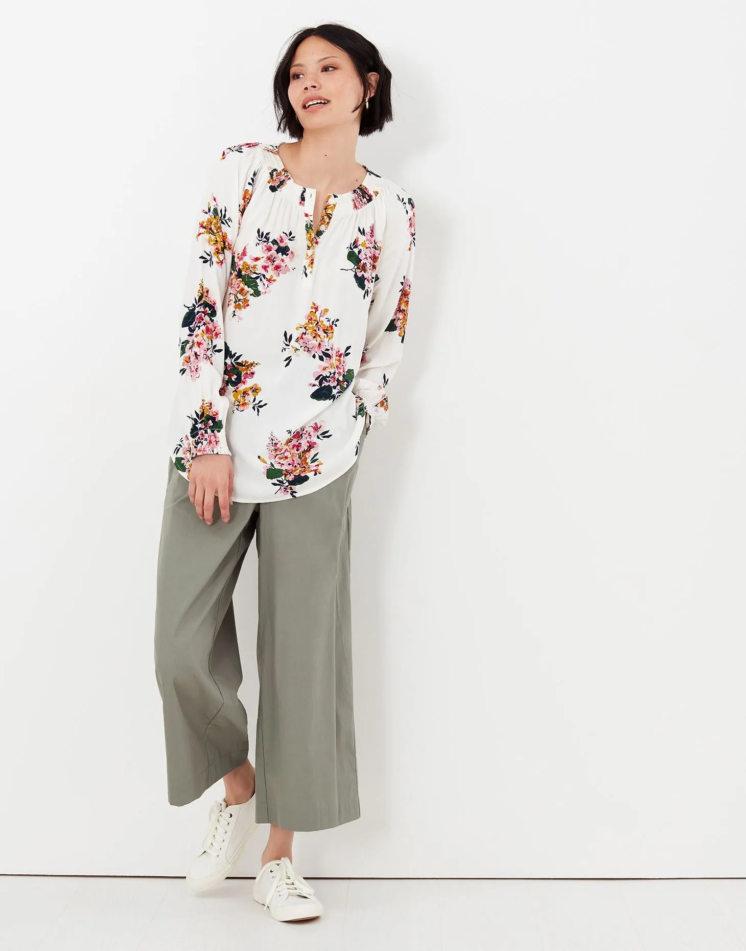 Joules | Talia Smocked Neck Popover | Women's