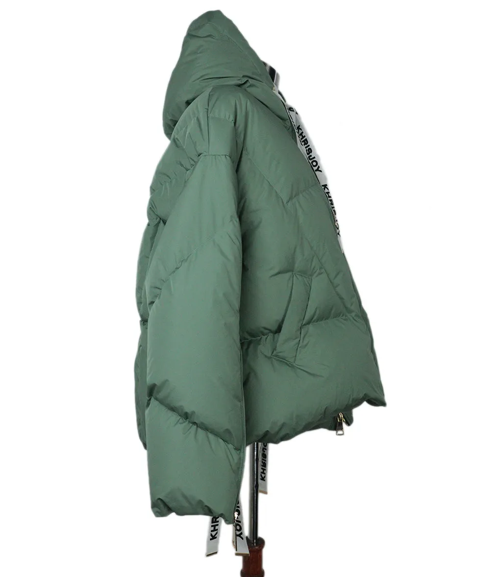 Khrisjoy Sage Green Puffer Coat sz 6