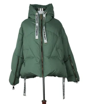 Khrisjoy Sage Green Puffer Coat sz 6