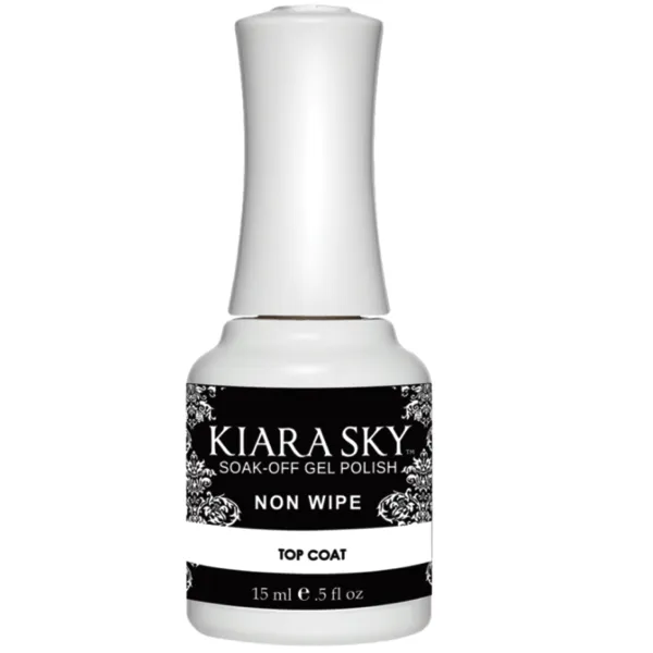 Kiara Sky Gel Polish - Non Wipe Top Coat 0.5 oz 15 mL
