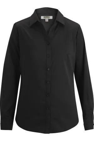 Ladies' Black Sustainable Blouse