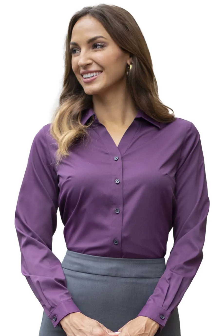 Ladies' Black Sustainable Blouse