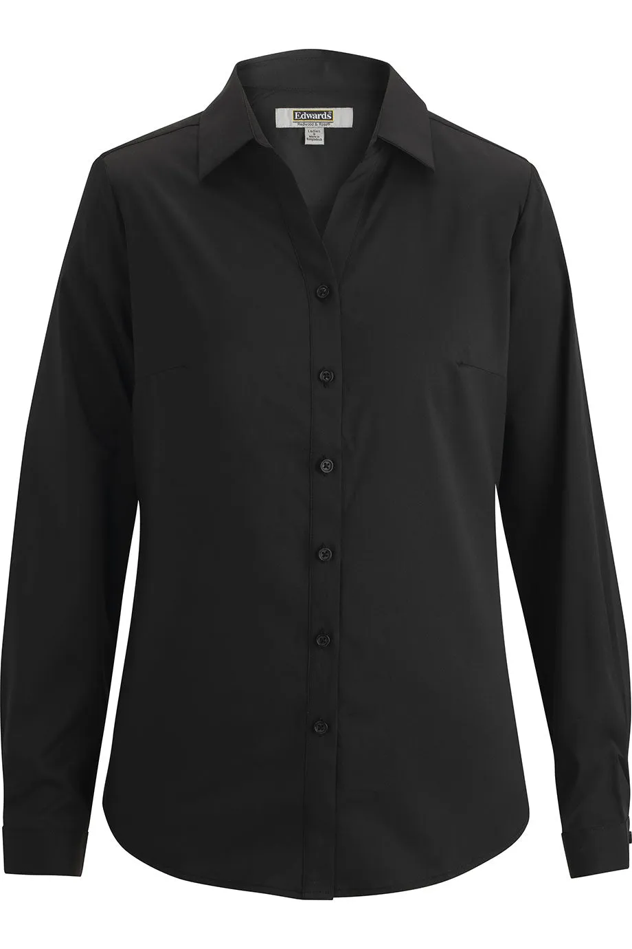 Ladies' Black Sustainable Blouse