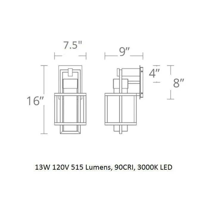 Logic LED Wall Light