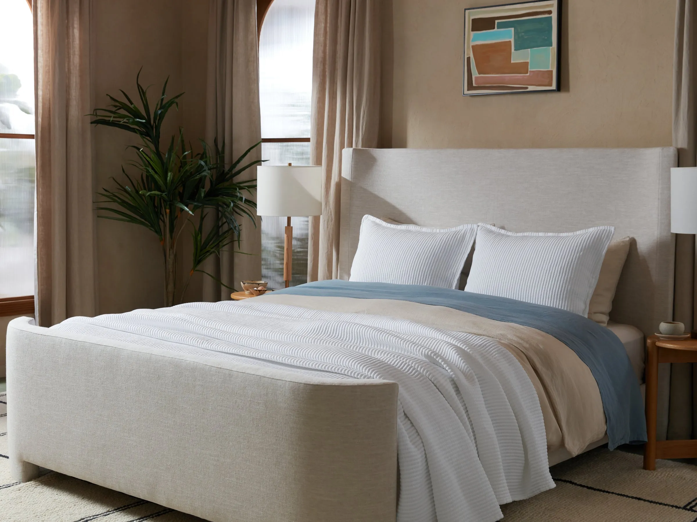 Matelasse Sham Set (White)