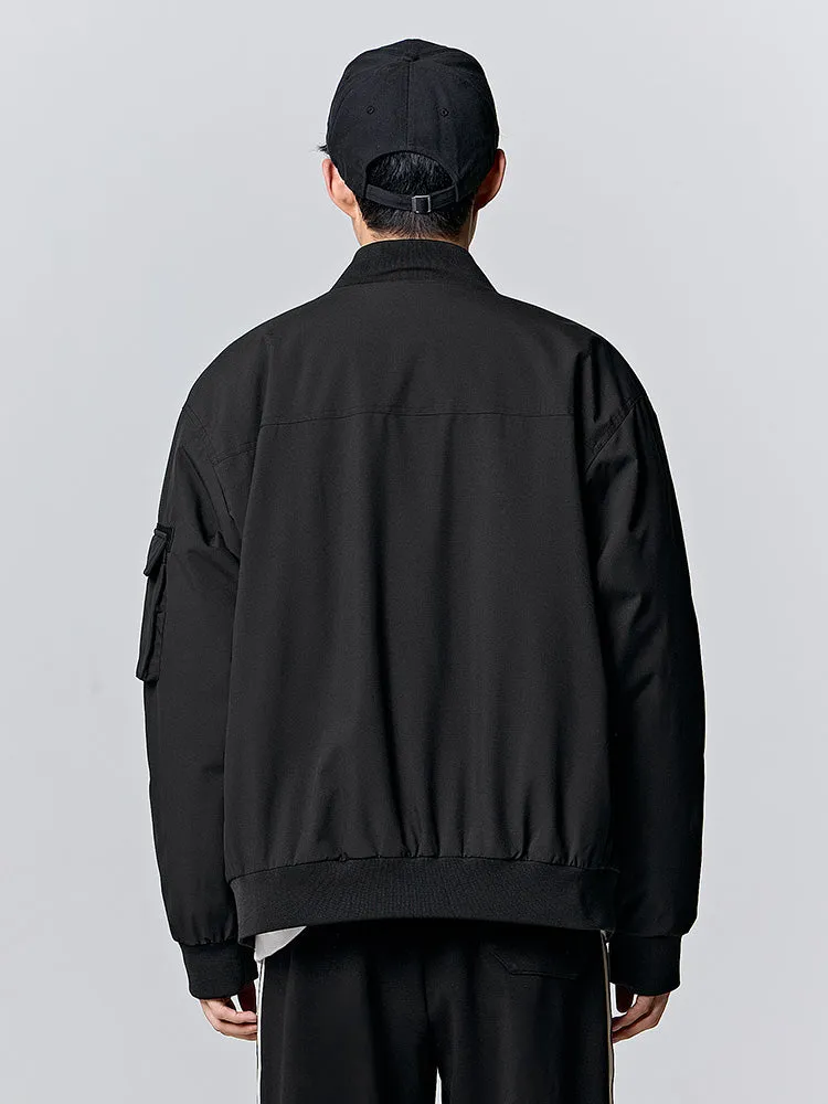 Men's morning gray short thin cotton coat