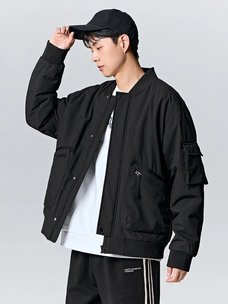 Men's morning gray short thin cotton coat