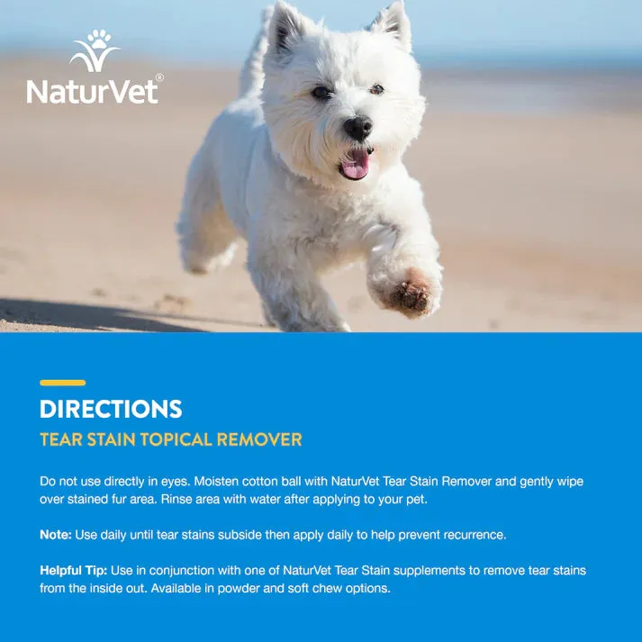 NaturVet Tear Stain Topical Remover 4oz