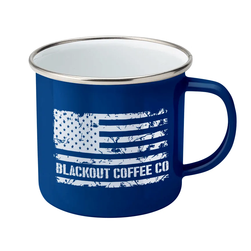Never Bitter Always Strong Enamel Steel Mug 12 oz