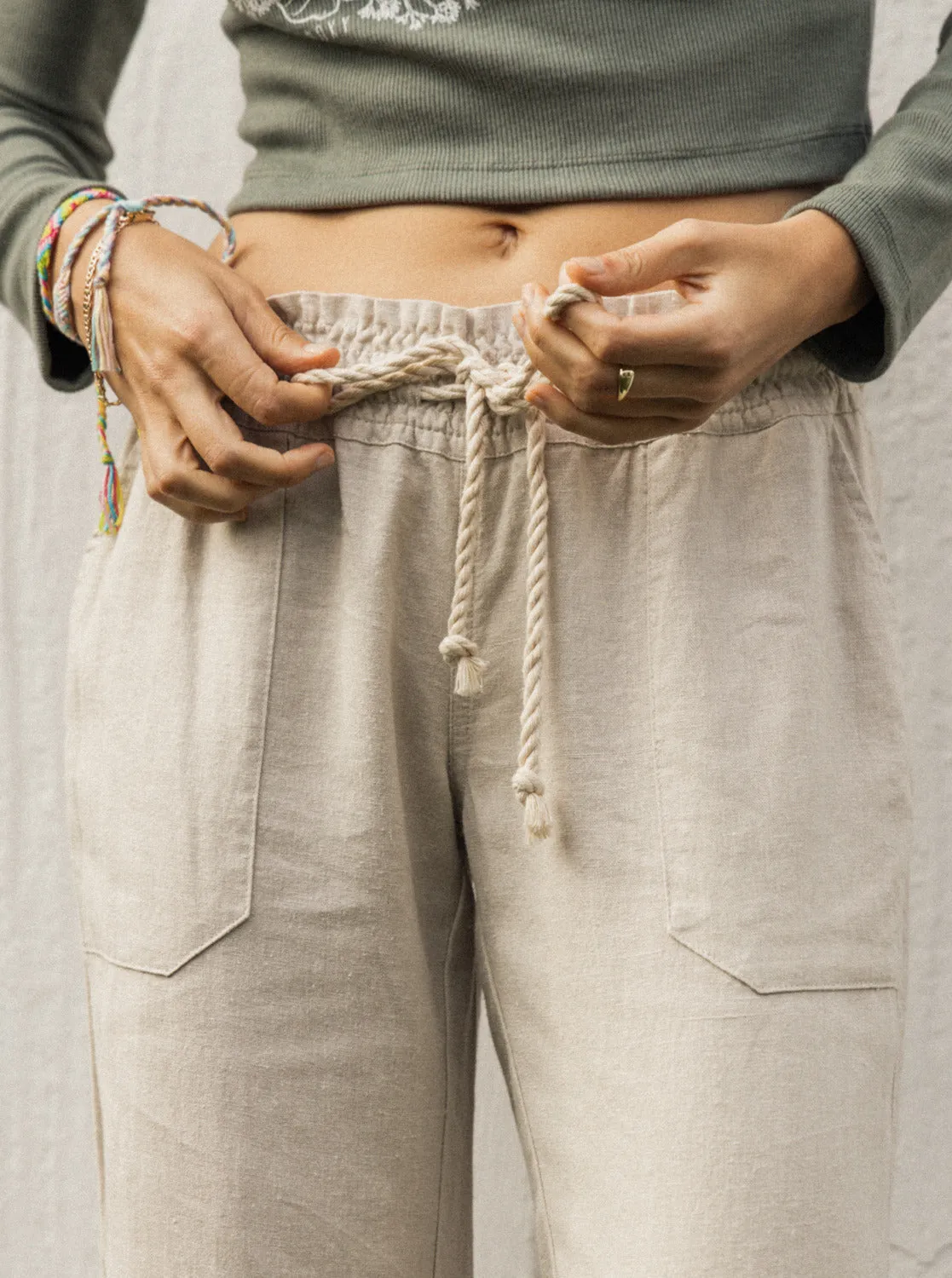 Oceanside Flared Pants - Stone