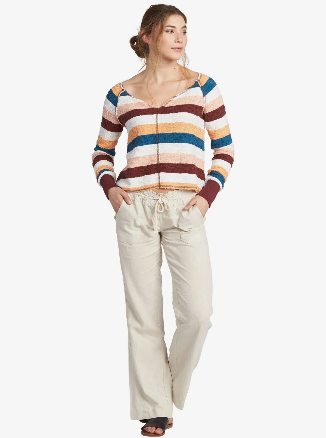 Oceanside Flared Pants - Stone