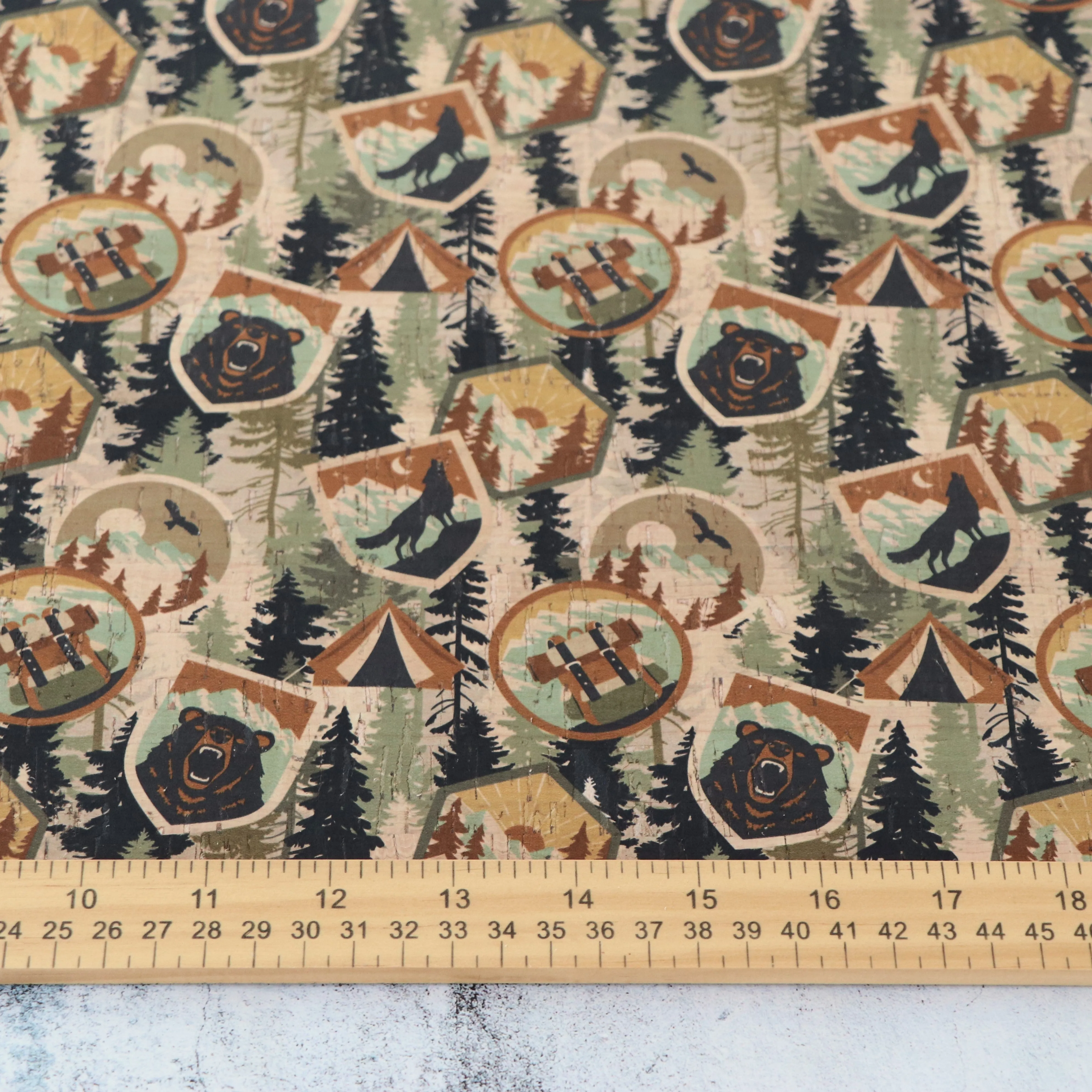 Park Patches Cork Fabric