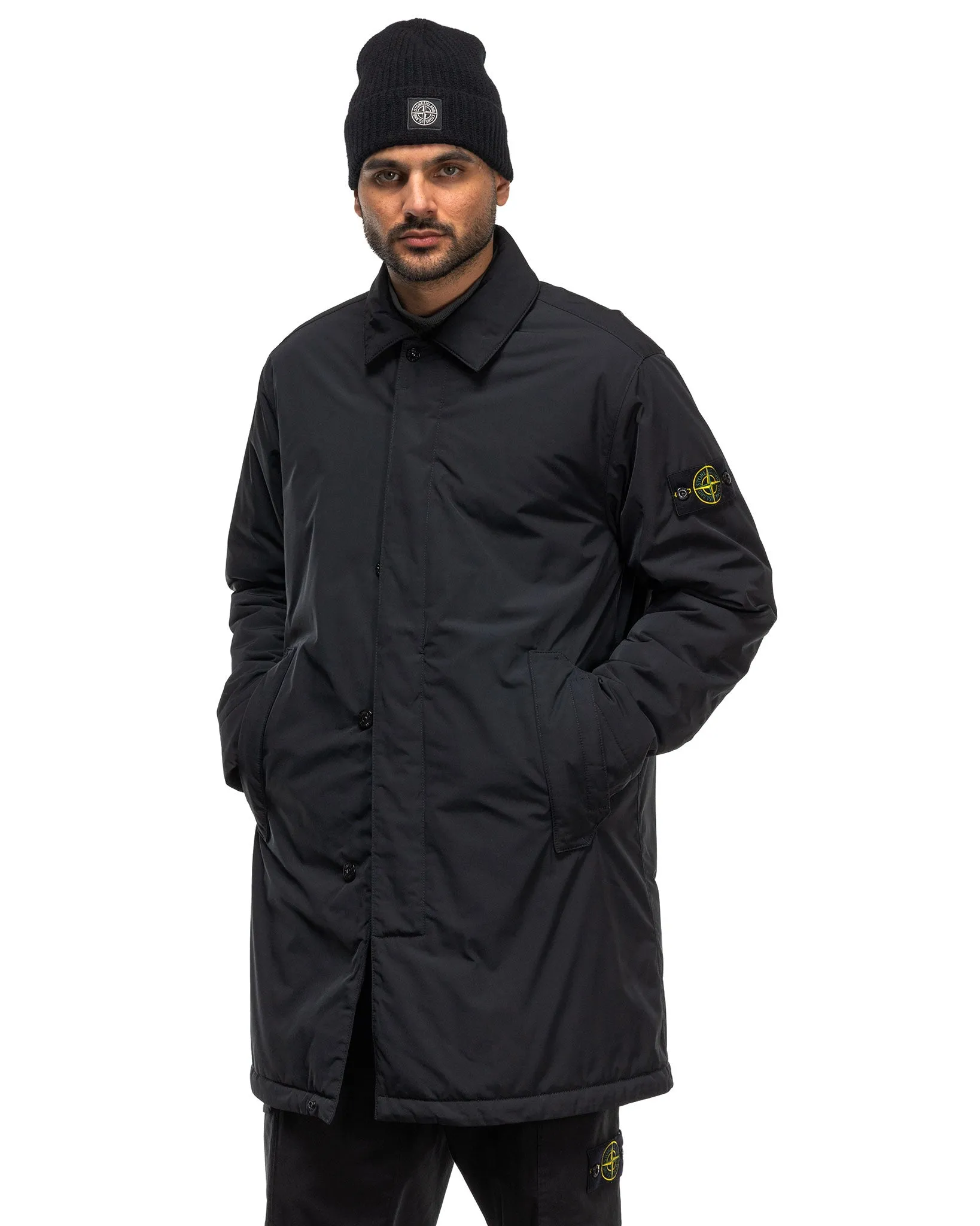 Polyester Micro Twill Primaloft® Insulated Car Coat Black